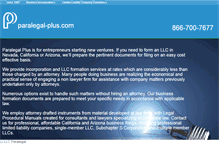 Tablet Screenshot of paralegal-plus.com